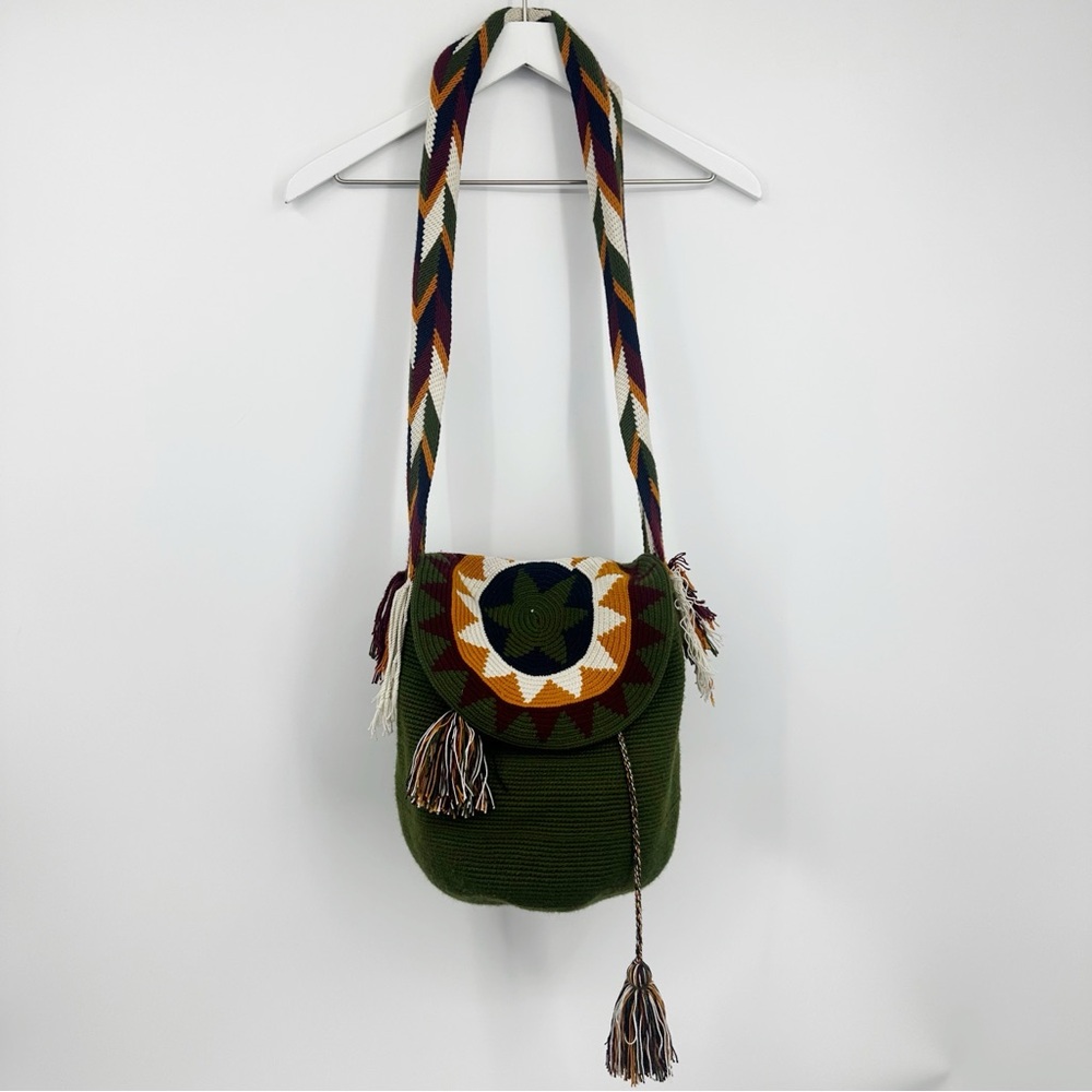 Vintage Y2K Boho Whimsical Cross Body Bag Celestial Early 2000s Witch Moon
